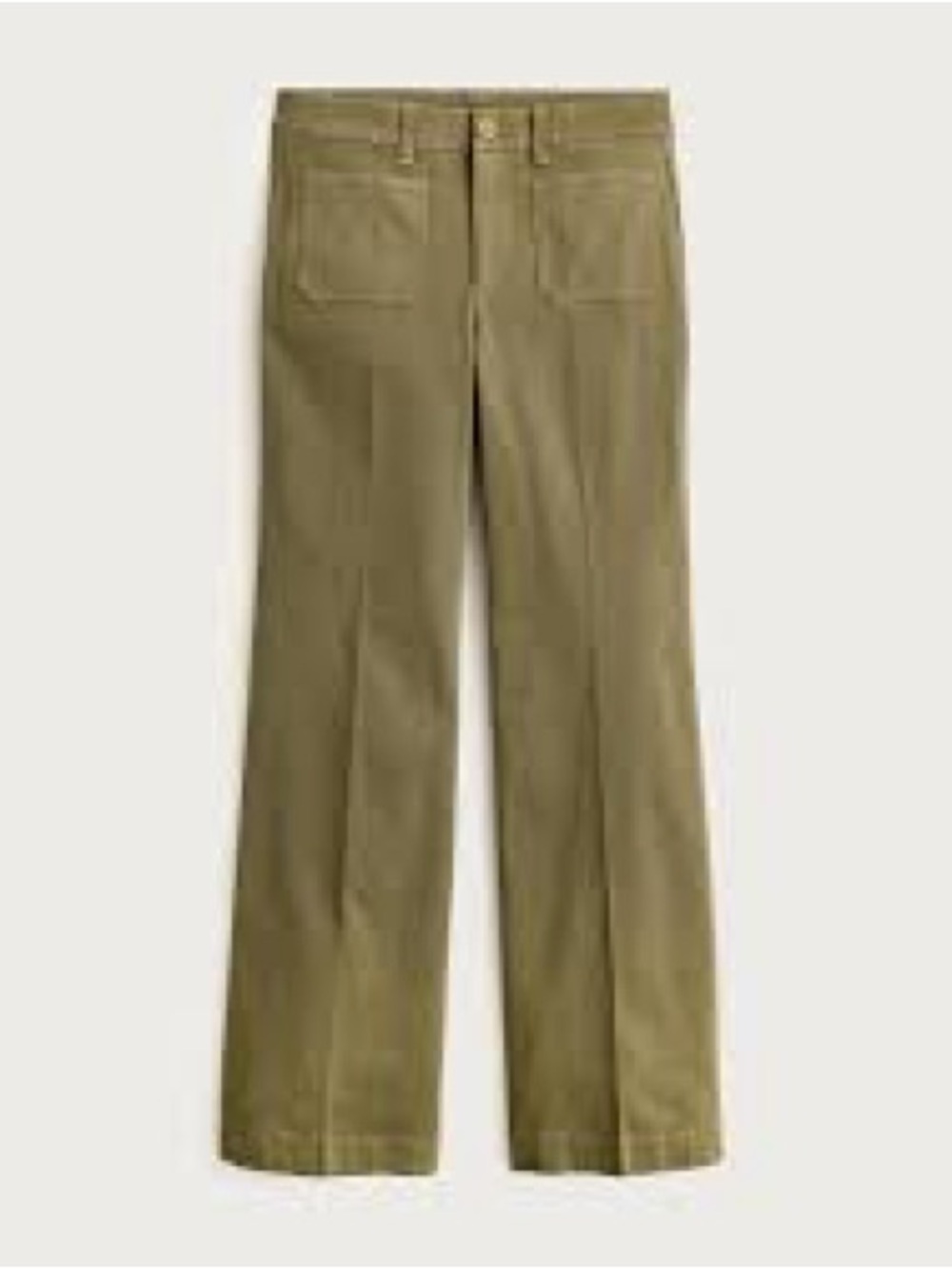 Charley kickout cropped pant in chino NWT